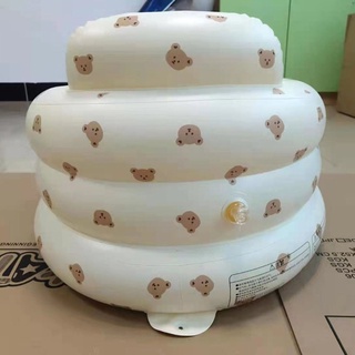WIT Multifuncional Bebé PVC Inflable Asiento Baño Sofá Aprendizaje Comer Cena Silla Taburete De (5)