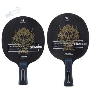 BOER Ping Pong Raqueta De 7 Capas De Mesa De Tenis Arylate Fibra De Carbono Ligero Accesorios Mango Largo