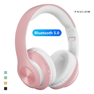 [Paulom] P68 Bluetooth 5.0 Foldable Rechargeable Wireless Headset HiFi Sound Headphones