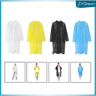 impermeable portátil eva chaqueta poncho con capucha adulto caminar impermeable ropa de lluvia (5)