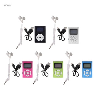 MOMO MX-808 Mini USB De Aluminio Pantalla LCD 32GB Micro SD TF Tarjeta Digital Música MP3 Reproductor