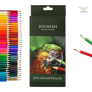 joywish 12/18/24/36/48/72 lápices de colores profesionales de aceite de arte de color lápices set para estudiantes niños adultos artistas para dibujar bocetos escritura libros para colorear
