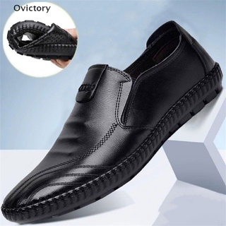 [Ovi] Casual Shoes Frosted Leather Shoes Men's Waterproof and Antiskid Work shoes COD