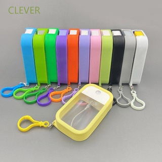 CLEVER 45ml Portable Spray Bottle Pump Cosmetic Container Refillable Bottles Travel Dispenser Pocket Card Refillable Sanitizer Silicone Case Mist Sprayer/Multicolor