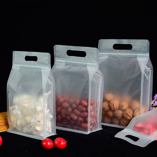 Gsc 10 piezas Bolsa De Plástico Transparente sellada mate Para Alimentos y sellados.