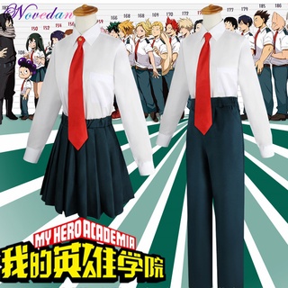 Disfraz de My Hero Academia Midoriya Izuku Boku No Hero Academia de Anime OCHACO URARAKA Tsuyu Asui uniformes