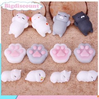 Bigdiscount Gato de dibujos Animados animales Mochi Squishy sellado de curación juguete suave regalo Divertido (1)