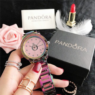 40.9Mm diamante Pandora reloj clásico pulsera de acero relojes de pulsera