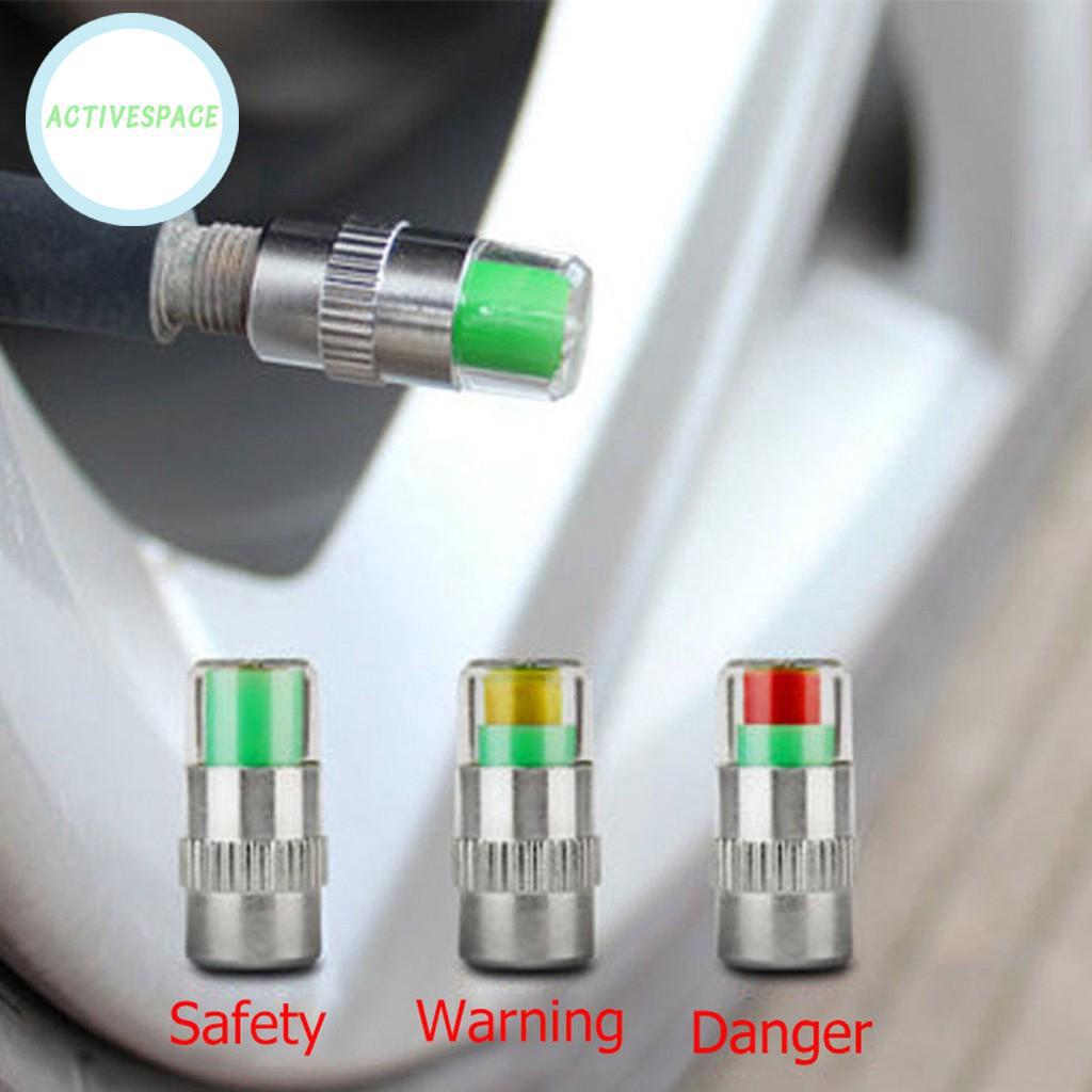 Tapas de detección de presión de neumáticos visibles caliente accesorios de coche Monitor indicador 4pcs (1)