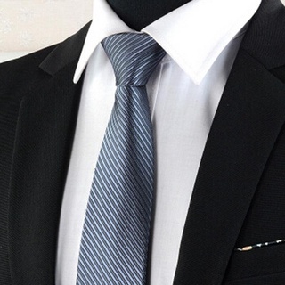 hombres comercial cremallera lazo formal traje perezoso corbata rayas boda estrecha cravate (5)