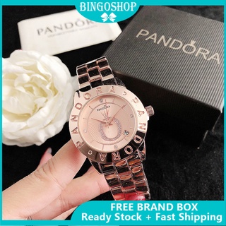 Reloj Pandora Calendario De Acero Inoxidable Para Mujer Wanita Jam Tangan