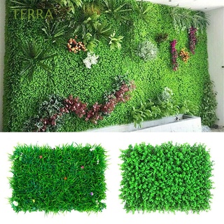 terra 40x60cm césped artificial césped verde alfombra artificial planta de jardín estera de setos al aire libre valla de plástico interior césped de pared