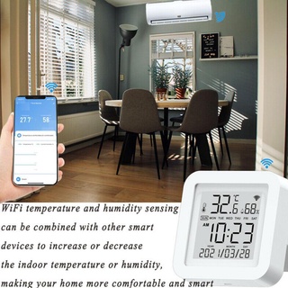 For Tuya Smart Time WFI Temperature And Humidity Detector And Temperature Sensor Wireless T1E5 (8)