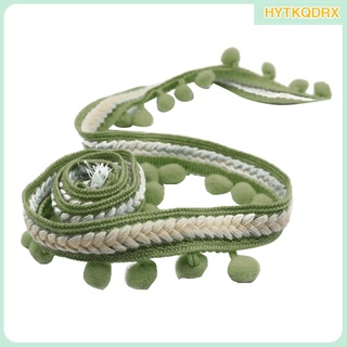 Hytkqdrx cinta/popom/encaje con pompones pompones Para coser en banda/accesorio Diy