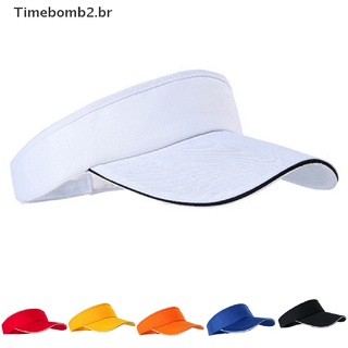Time2 ajustable Unisex hombres mujeres llano sol visera deporte Golf tenis transpirable gorra sombrero