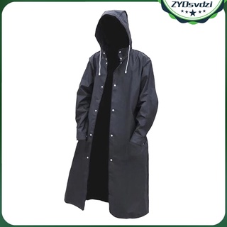 Unisex Raincoat Portable Poncho Camping Adult Junior Walking Rainwear Black
