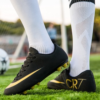 Profesional barato de los hombres zapatos de fútbol de los niños botas de fútbol chuteira futebol zapatos de futbol largo picos eur talla 35-44