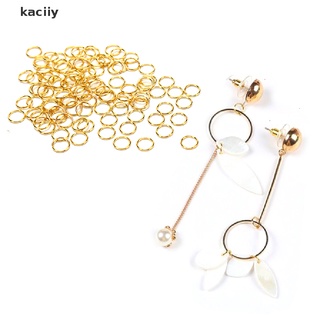 kaciiy 100 anillos de salto abierto conector para joyas, accesorios 4/5/6/7/8 mm cl
