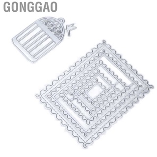 gonggao 2 moldes de corte con forma de jaula de pájaro para accesorios de tallado de papel
