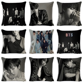 wuinji KPOP BTS Member Photo Pillow Case Cushion Cover Home Office Sofa Bed Decor