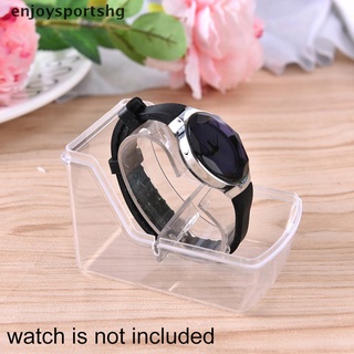 [enjoysportshg] 1 caja de plástico transparente para joyas, caja de reloj de pulsera, caja multifuncional [caliente]