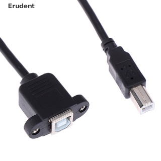 [Erudent] Cable de extensión de impresora USB tipo B macho a tipo B hembra con montaje en Panel