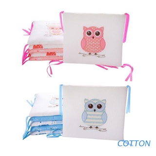 algodón 6 piezas de algodón cuna parachoques transpirable cuna cuna protección decorativa para recién nacidos cama dormir simple lindo