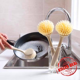 Cepillo De cocina Multifuncional con mango largo Para limpieza De herramientas De cocina B X6A5