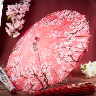 [alg] paraguas de seda de estilo chino para mujer flor de cerezo paraguas de baile antiquísimo