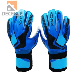 Deceble guantes de látex de protección de dedos portero entrenamiento fútbol portero guantes