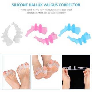 ❀ifashion1❀2pcs Silicone Toe Separator Relieve Pain Hallux Valgus Bunion Corrector (1)