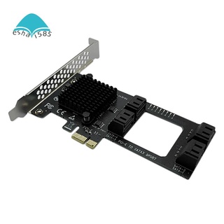 Pci-e tarjeta SATA con 8 puertos SATA 6Gpbs PCI-E 1X tarjeta de expansión de disco duro integrado convertidor para escritorio PC minería