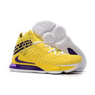 ☞❁Original 2019 Nike Lebron 17 High Men's Fluorescein Yellow James 17 Basketball shoes