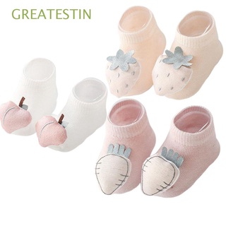 greatestin calcetines de bebé de algodón suave 6-12 meses de dibujos animados animal recién nacido calcetines accesorios nuevo bebé otoño invierno antideslizante piso