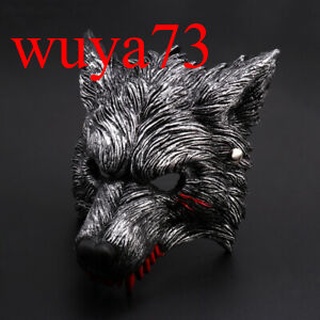 Wuya73 Halloween Scary Festival lobo máscaras cabeza de goma Cosplay fiesta máscara niños adultos