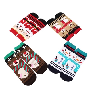 lindo suave transpirable de dibujos animados calcetines de navidad accesorios de navidad (4)