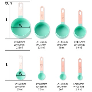 [xun] 8pcs/4pcs Measuring Spoons Set Measuring Cups Set Tea Coffee Measuring Tools ill