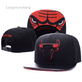 longchunshang baloncesto new era negro nba team "chicago bulls" gorra mlb baseball fitted sombrero