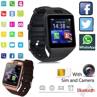 Reloj inteligente digital con pantalla táctil DZ09 Q18/cámara Bluetooth/reloj de pulsera/tarjeta SIM/reloj inteligente Ios/Android/soporte