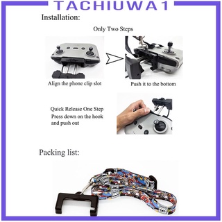 Tachiuwa1 cinturón con correa ajustable para cuello con Gancho compatible con Dji Mavic Air 2s/Air2/Mini2 control Remoto