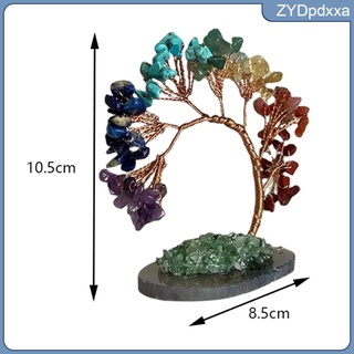 árbol de dinero de cristal natural gema mineral árbol de la suerte feng shui adornos