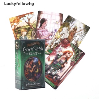 [luckyfellowhg] 78pcs oracle tarot tarjetas the green witch tarot oracle card board deck juego [caliente]