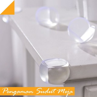 Protector de esquina de silicona ovalado transparente codo de seguridad de la mesa de retención de muebles de seguridad (3)