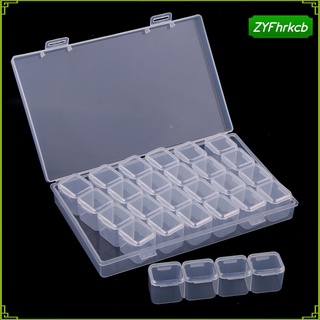 28 lattice clear bead box sundries container for makeup sample