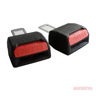(Warmtree) 2 piezas Clip de cinturón de seguridad negro Universal de seguridad ajustable Clip de cinturón para coches