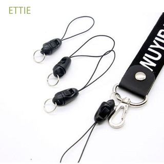 ETTIE Mobile Phone Accessories Phone Straps Lanyard DIY Accessories Pendant Buckle Detachable Buckle Anti-lost 10pcs/lot Key Straps Blcak Small Sling Lanyard Cords Keychains Hooks
