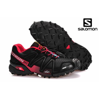 listo stock salomon salomon speedcross 1 al aire libre profesional senderismo zapatos de deporte para hombre zapatos degradados negro rojo