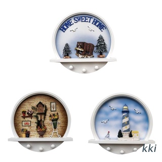 kki. percha redonda de madera para ropa de estilo mediterráneo, montada en la pared, gancho para llaves, sombrero, bufanda, bolso de almacenamiento, estante de baño, fondo decorativo