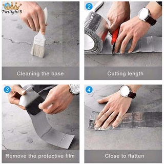 Cinta adhesiva de goma de butilo de papel de aluminio autoadhesivo impermeable para tuberías de techo (7)