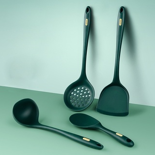 Espátula antiadherente para utensilios de cocina, resistente al calor, cuchara de arroz, espátula de cocina, cuchara de silicona